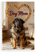 Dog Mom Tibetan Mastiff Dog Bone Heart Frame 12x18 US Made Poster