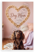 Dog Mom Field Spaniel Heart Dog Bone Treats 12x18 US Made Poster