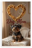 Affenpinscher Dog Dog Mom Bone Treat Heart Wall Art 12x18 US Made Poster