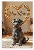 Kerry Blue Terrier Dog Mom Bone Heart Frame 12x18 US Made Poster
