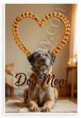 Berger Picard Dog Dog Bone Heart Dog Mom 12x18 US Made Poster