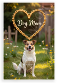 Dog Mom Danish-Swedish Farmdog Bone Heart Frame Outdoor 12x18 US Made Poster