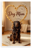 Dog Mom Sussex Spaniel Dog Bone Heart Wall Art 12x18 US Made Poster