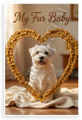 Sealyham Terrier My Fur Baby Dog Bone Heart Frame 12x18 US Made Poster