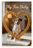 My Fur Baby Danish-Swedish Farmdog Dog Bone Heart Frame 12x18 US Made Poster