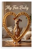 My Fur Baby Pharaoh Hound Dog Bone Heart Frame 12x18 US Made Poster