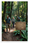 Protect Against Ticks Hiking Safety Educational 12x18 US Made Poster