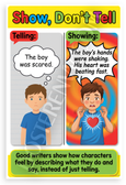 Show Dont Tell Narrative Writing Educational 12x18 US Made Poster