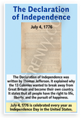 Declaration of Independence Thomas Jefferson Educational 12x18 US Made Poster