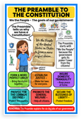 Preamble to the Constitution We the People Educational 12x18 US Made Poster
