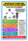 Triangular Trade Atlantic Slave Trade Educational 12x18 US Made Poster