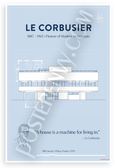 Le Corbusier "A House is a Machine for Living In" Architecture 12x18 US Made Poster