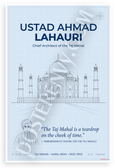 Ustad Ahmad Lahauri "Taj Mahal Teardrop on Cheek of Time" Rabindranath Tagore Quote Architectural 12x18 US Made Poster
