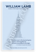 William Lamb 'Architecture Is the Learned Game' Le Corbusier Quote 12x18 US Made Poster