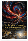 Sun Tzu "In the Midst of Chaos There Is Also Opportunity" Inspirational 12x18 US Made Poster