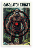 Sasquatch Target Shooting Range 12x18 US Made Poster