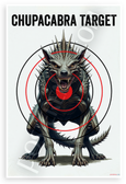 Chupacabra Target Shooting Range Sign 12x18 US Made Poster