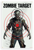 Zombie Target Practice Shooting Range 12"x18" US Made Poster