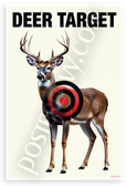 Deer Target Shooting Practice Sign 12"x18" US Made Poster
