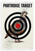 Partridge Target Practice Shooting Range 12x18 US Made Poster