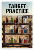 Target Practice Bottles and Cans Shooting Range 12x18 US Made Poster