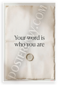 Integrity Seal Your Word Is Who You Are Motivational 12x18 US Made Poster