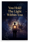 You Hold The Light Within You Inspirational 12"x18" US Made Poster