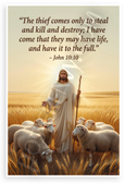 Jesus John 10:10 'They May Have Life' Religious 12"x18" US Made Poster