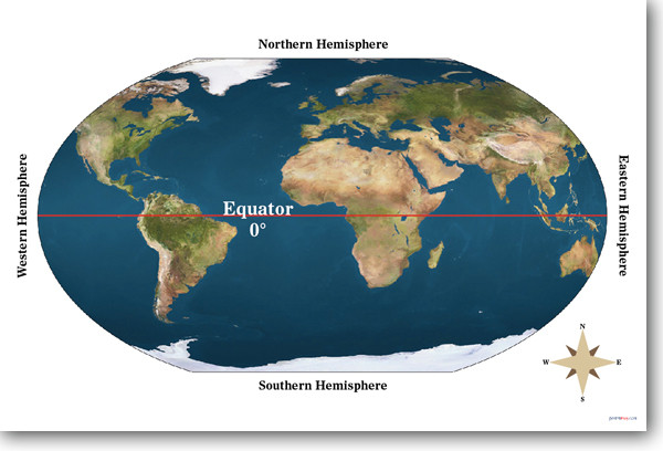 Posterenvy Equator Earth Map Geography Poster Ss118 Posterenvy Equator Earth Map Geography Poster Ss118