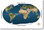 Equator Earth Map Globe Poster