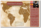 The Expeditions of Explorer Christopher Columbus - Social Studies Classroom Poster