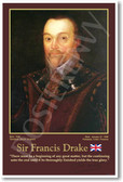English Explorer Sir Francis Drake - Social Studies Poster