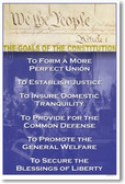 American Government - Goals of the US Constitution Poster