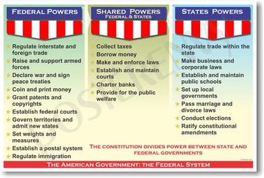 PosterEnvy - American Government - The Federal System - Shared Power Poster