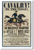 Cavalry! U.S. Civil War Recruitment Poster