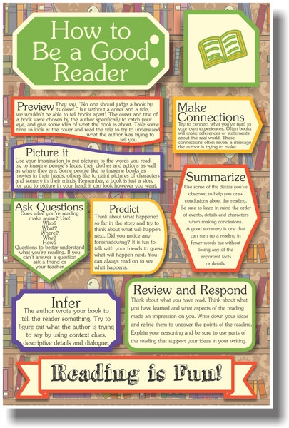 NEW Classroom Reading and Writing Poster Reminders for Readers 