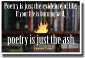 Poetry Is the Evidence of Life - NEW Classroom Reading and Writing Poster