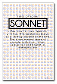 Sonnet - NEW Classroom Reading and Writing Poster