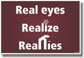 Real Eyes (WTC) - NEW Classroom Reading and Writing Poster