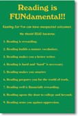 Reading is Fundamental - NEW Classroom Reading and Writing Poster