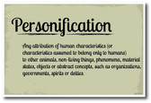 Personification - NEW Language Arts Classroom Poster