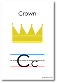 NEW LANGUAGE ARTS POSTER - The Letter C - Crown Alphabet POSTER