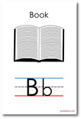 NEW LANGUAGE ARTS POSTER - The Letter B- Book Alphabet POSTER