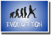 Bass Evolution - Blue - NEW Music Poster