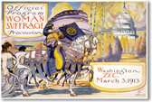 Woman Suffrage Procession Washington DC March 3 1913 - NEW Vintage Poster