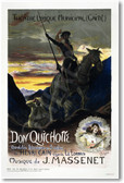 Paris Production of Jules Massenets Don Quichotte at the Gaîté-Lyrique - 1910 - NEW Vintage Poster