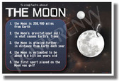 5 Cool Facts About The Moon - NEW Astronomy Science Poster