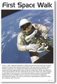 First Space Walk - NEW Classroom Science Poster