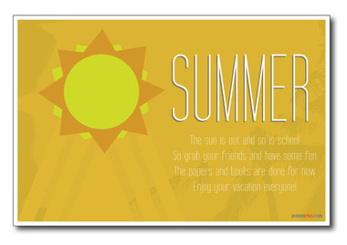 Summer Seasonal Classroom PosterEnvy Poster