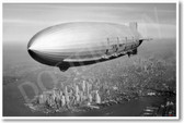 USS Macon 1933 Flying Over NY